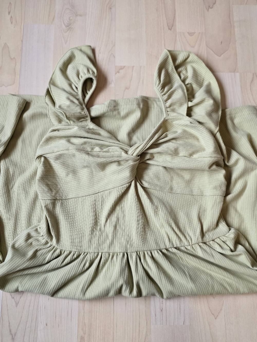 Cider Twist Sleeveless Ruffle Hem Mini Dress Size Medium